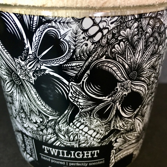 Halloween Gothic Twilight Skulls 2 Wick Candle - Picture 2 of 6
